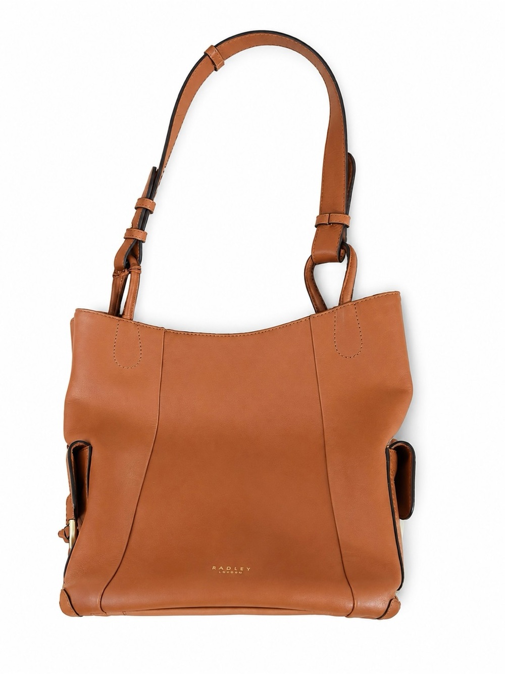 RADLEY LONDON Tan Leather Shoulder Tote Magnetic Closure